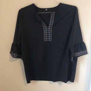 Navy blouse